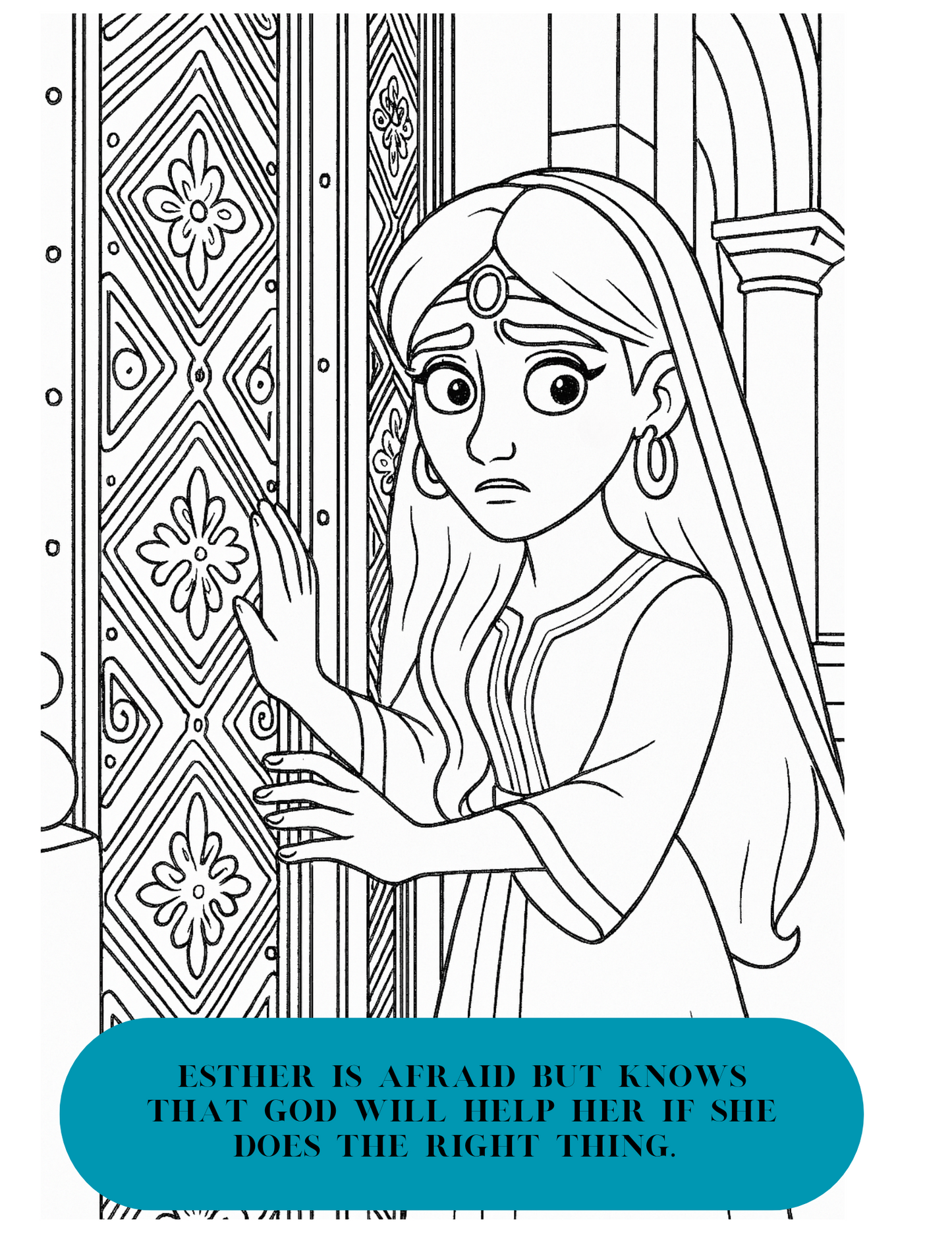 Timekeepers Tale - Esther Coloring Book