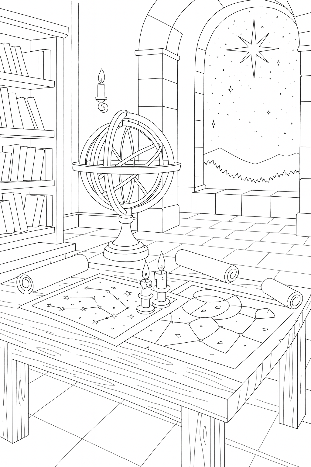 Timekeepers Tale - The Three Wisemen and the Star Coloring Book